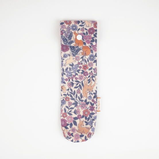 Toothbrush bag comptine enchantée rose