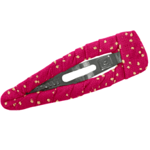 Fabric hair clip fuchsia pailleté