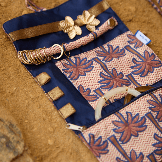 Jewelry pouch palmeraie