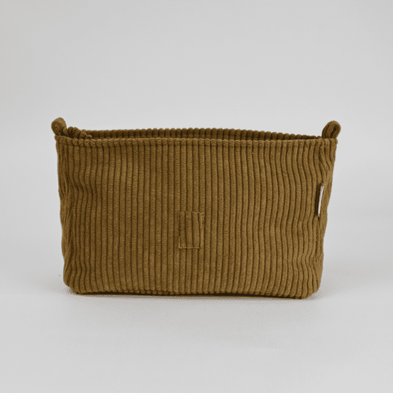 Base of shoulder bag brown large corduroy