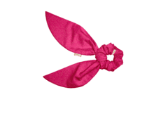 Short tail scrunchie fuchsia pailleté