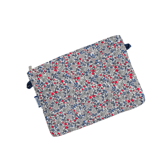 Tiny coton clutch bag serenade rouge gris