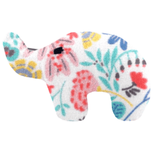 Elephant clip champêtre bleuté