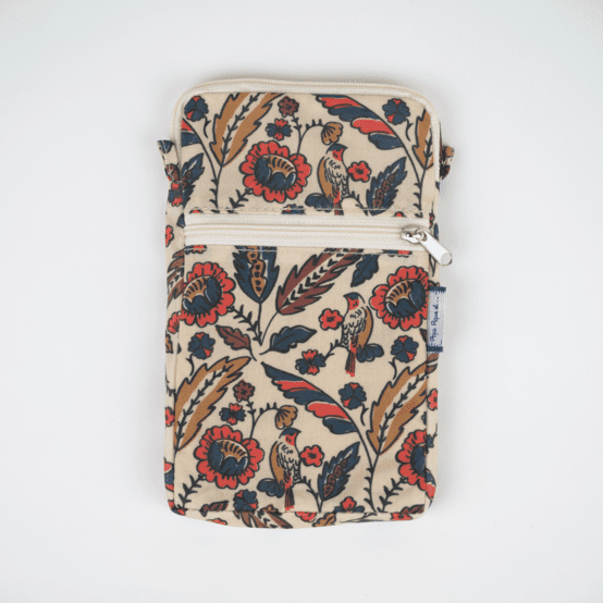 Quilted phone pocket plumes d'été