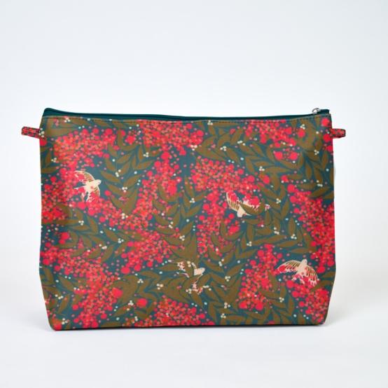 Cosmetic bag with flap ballet merveilleux