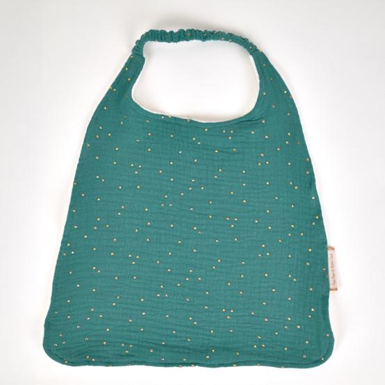 Elastic napkin child gaze pois or eucalyptus