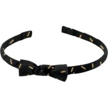 Thin headband golden straw