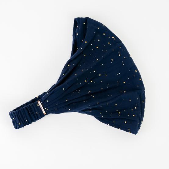 Headscarf headband- Adult size gaze pois or marine