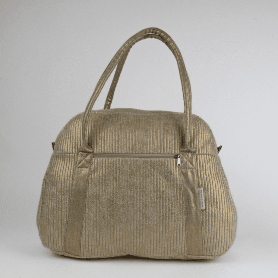 Bowling bag  gold large corduroy