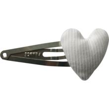 Heart hair-clips white