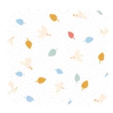 Cotton fabric ex2477 autumn swallows