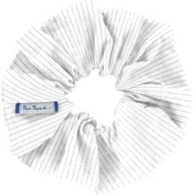 Scrunchie white lurex gauze