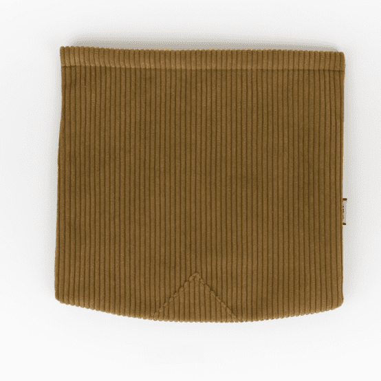 Square flap of saddle bag  brown large corduroy