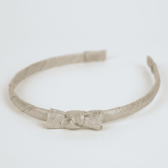 Thin headband  glitter linen