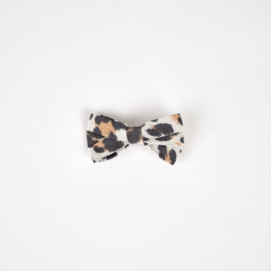 Ribbon hair slide leopard