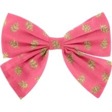 Bow tie hair slide feuillage or rose