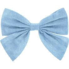 Bow tie hair slide oxford blue