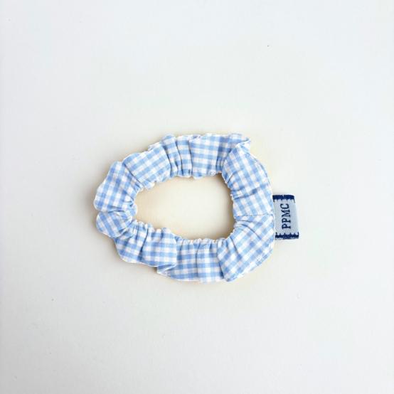 Mini Scrunchie sky blue gingham
