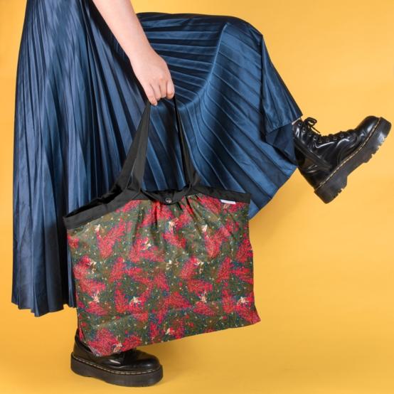 Pleated tote bag - Medium size ballet merveilleux