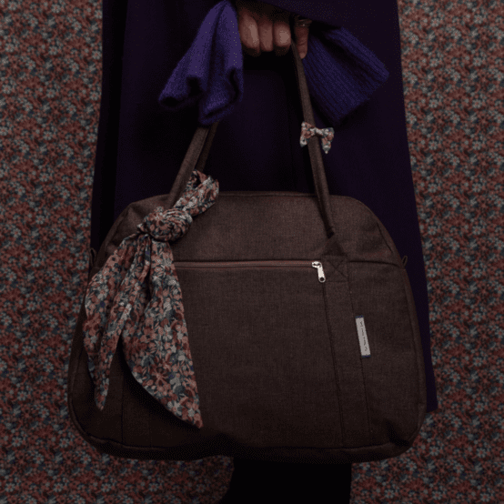 Bowling bag  chocolate denim