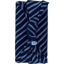 Furoshiki small 35 x 35 striped silver dark blue