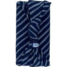 Furoshiki small 35 x 35 striped silver dark blue