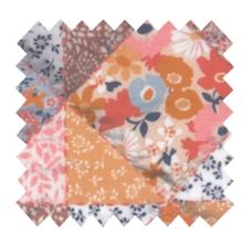 Coated fabric ex2360 coral patchwork