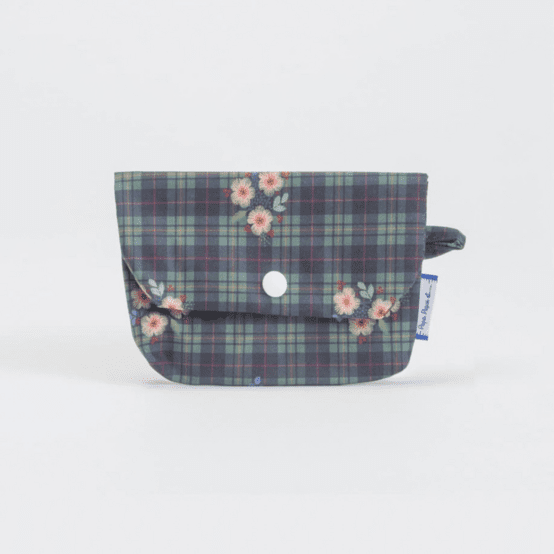 Soap Pouch tartan fleuri