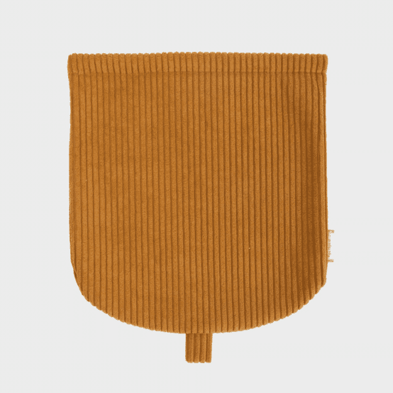 Flap of small shoulder bag curry large corduroy