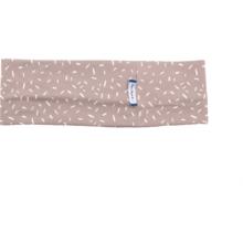 Stretch jersey headband  paille blanc parme clair