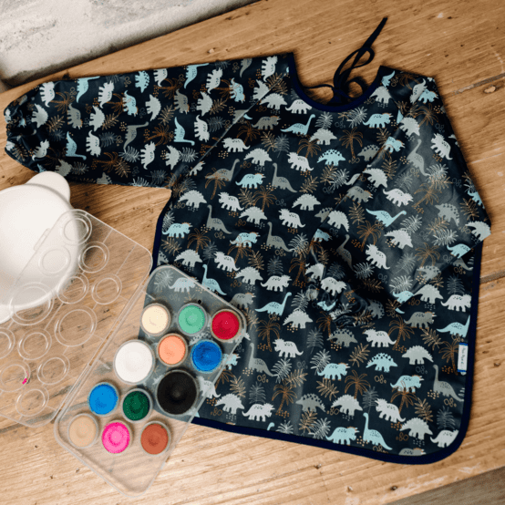Bib sleeves jurassic dino marine