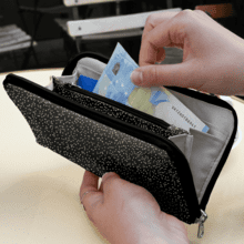 Wallet Charlie glitter black