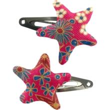 Star hair-clips badiane framboise