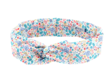 Wire headband retro champêtre bleuté