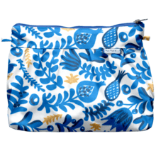 Pleated clutch bag passion bleue