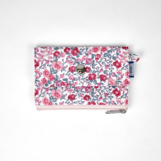 Mini coin purse pouch rose grenadine