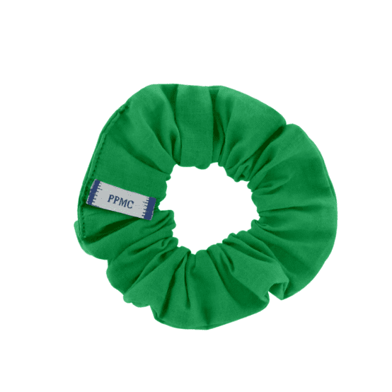 Small scrunchie bright green