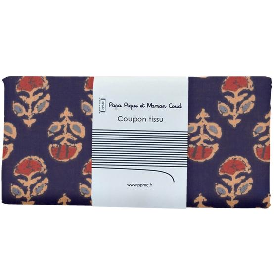 1 m fabric coupon ex2639 indian marine geoflower