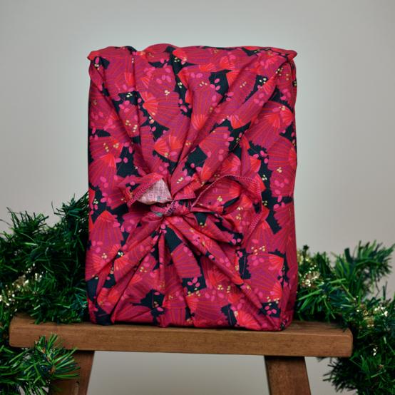 Furoshiki tall 73 x 73 féérie fuchsia