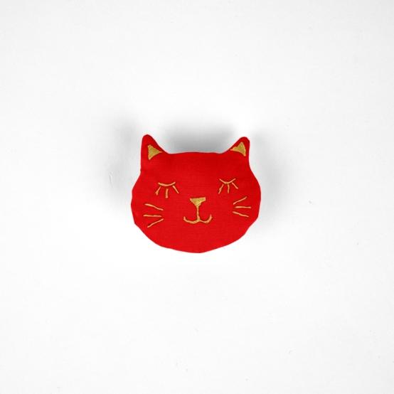 Meow hair slide red