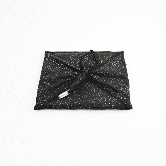Fupochiki S (14 x 17 cm) glitter black