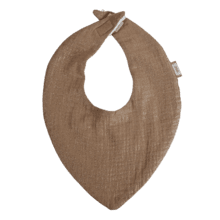 bandana bib gaze pailletée camel