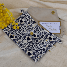 Medium envelope pocket scandinavia bleu