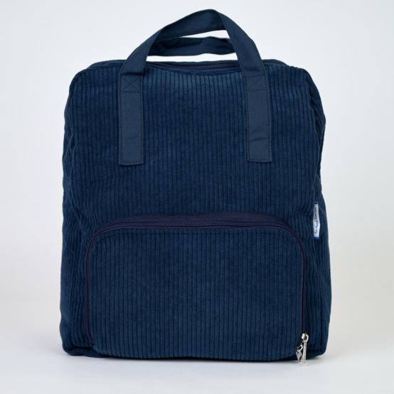 Foldable rucksack Gaby large navy orduroy 