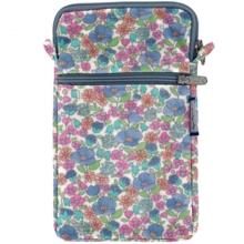 Quilted phone pocket pastel fleuri