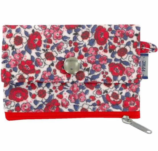 zipper pouch card purse rouge corolle