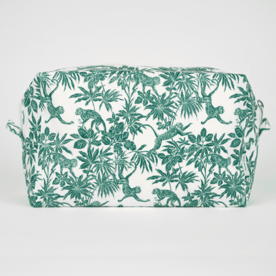 Rectangular toiletry bag jungle vintage