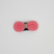 Noeud Anti-Glisse hair slide gaze pois or rose sorbet