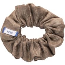 Small scrunchie copper linen