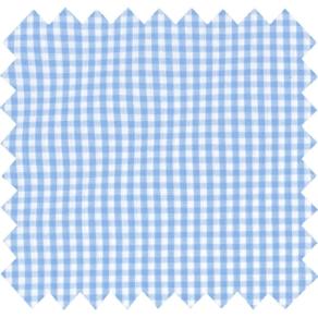 Coupon tissu 50 cm sky blue gingham